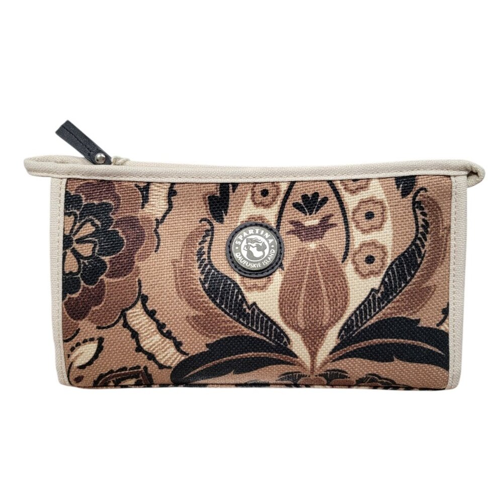 Spartina 449 Natural Linen Daufuskie Island Series Travel / Cosmetic Bag, NEW
